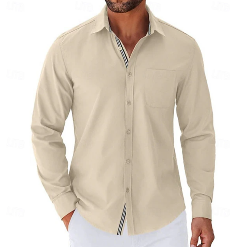 Casual Button Down Shirt Chest Pocket