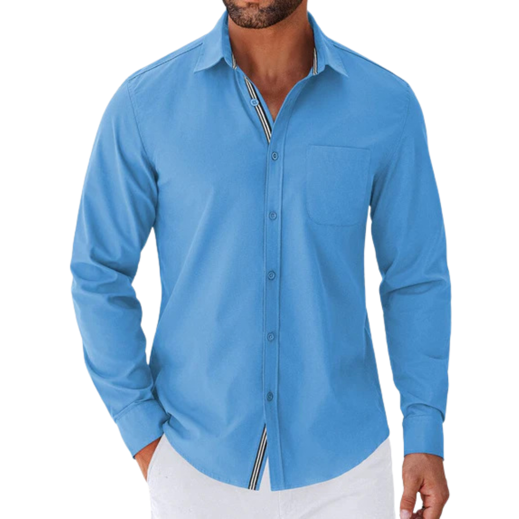Casual Button Down Shirt Chest Pocket