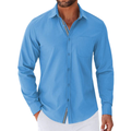 Casual Button Down Shirt Chest Pocket