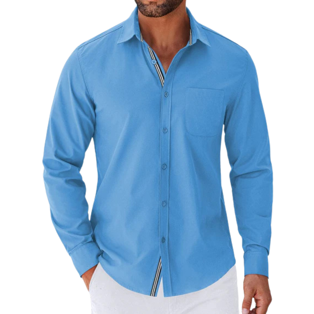 Casual Button Down Shirt Chest Pocket