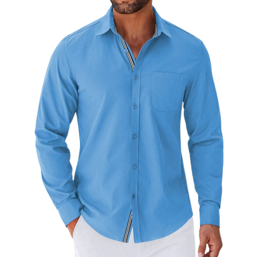 Casual Button Down Shirt Chest Pocket