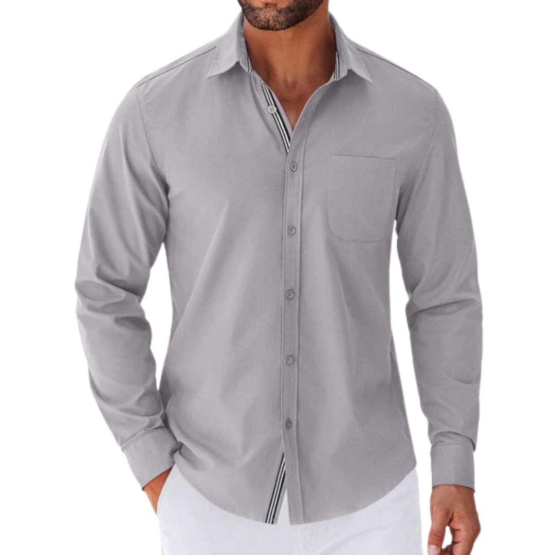 Casual Button Down Shirt Chest Pocket