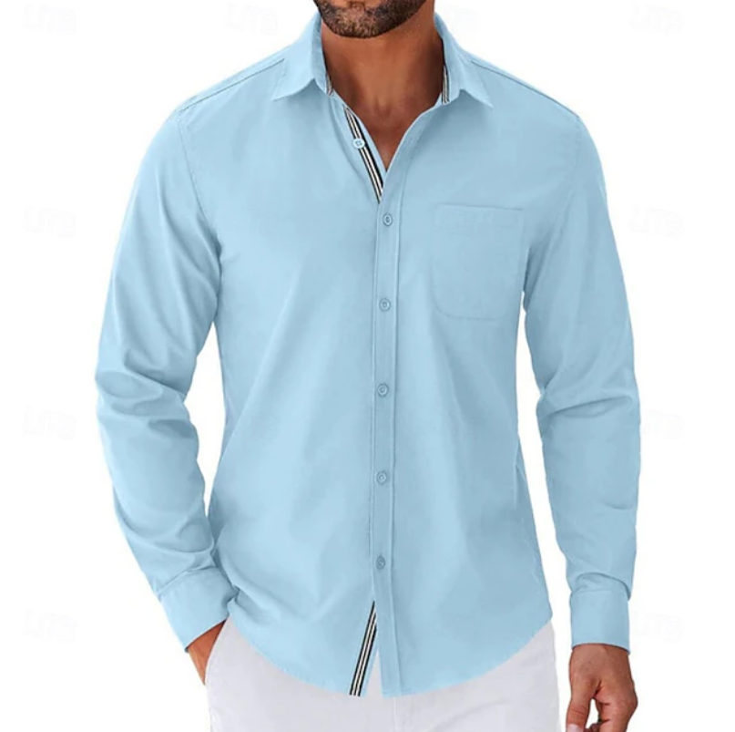 Casual Button Down Shirt Chest Pocket