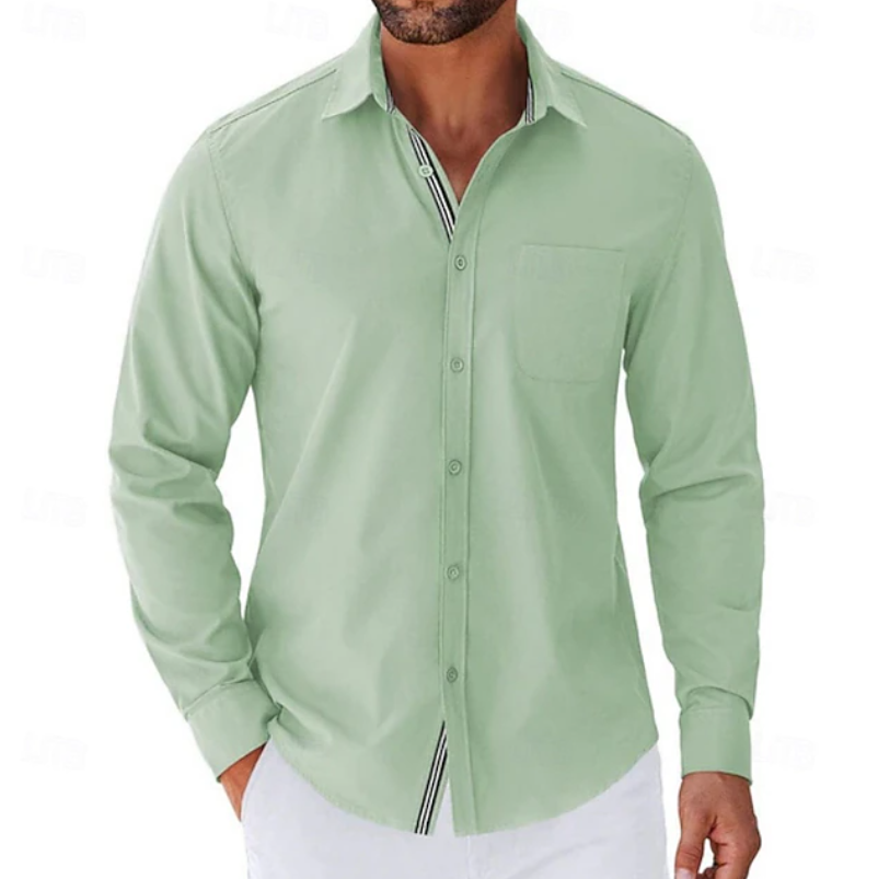 Casual Button Down Shirt Chest Pocket