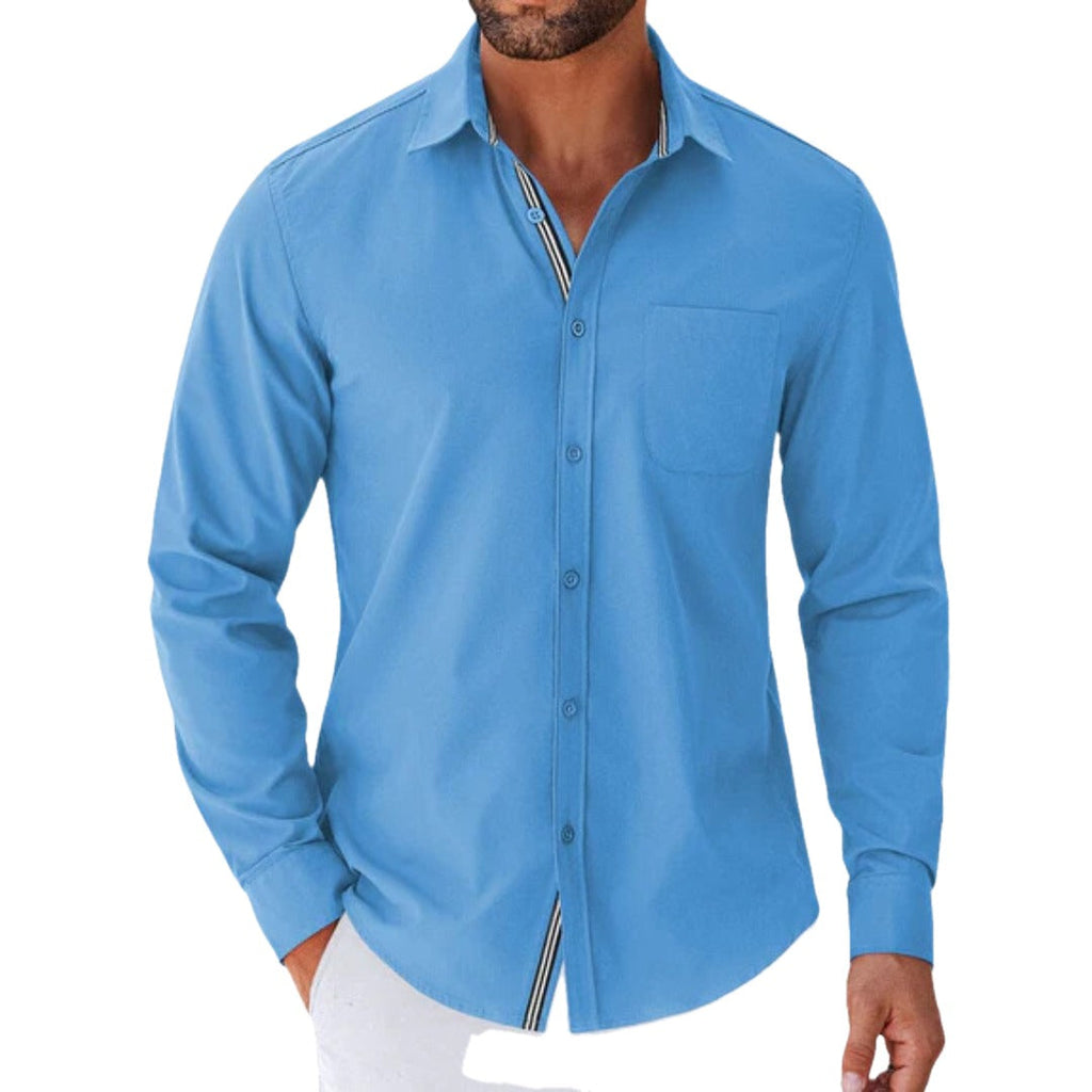 Casual Button Down Shirt Chest Pocket