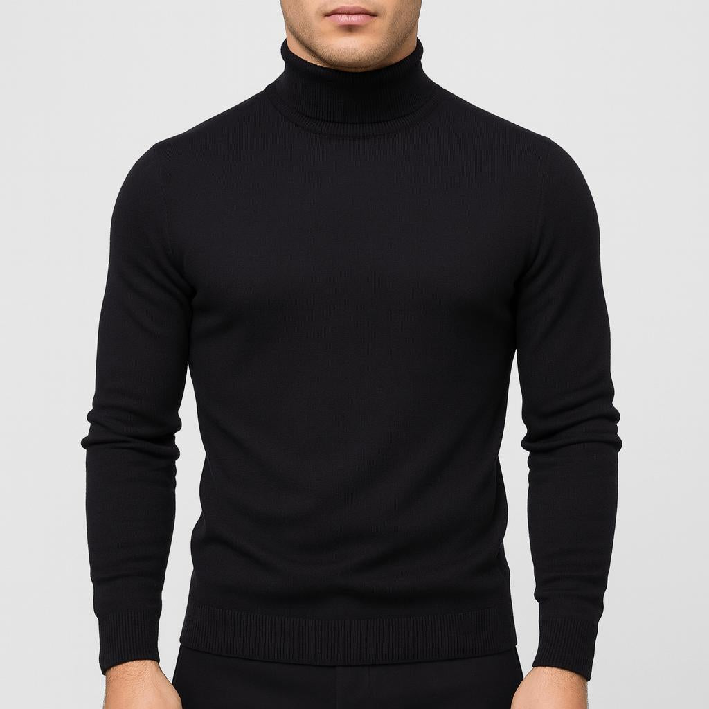 Fine Knit Turtleneck Sweater