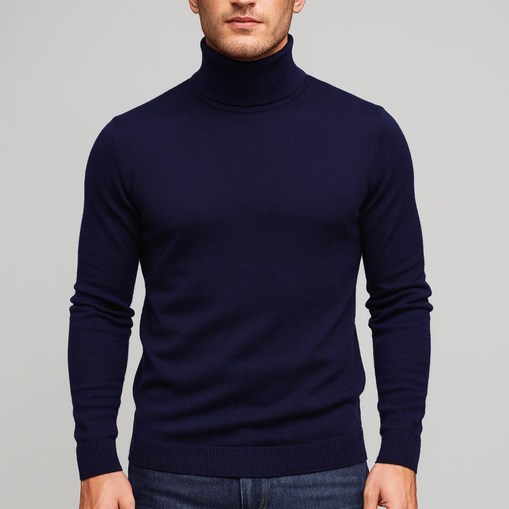 Fine Knit Turtleneck Sweater