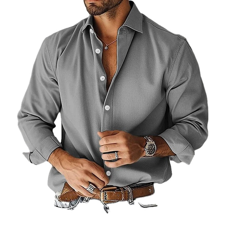 Smooth Stretch Long Sleeve Button Up Shirt